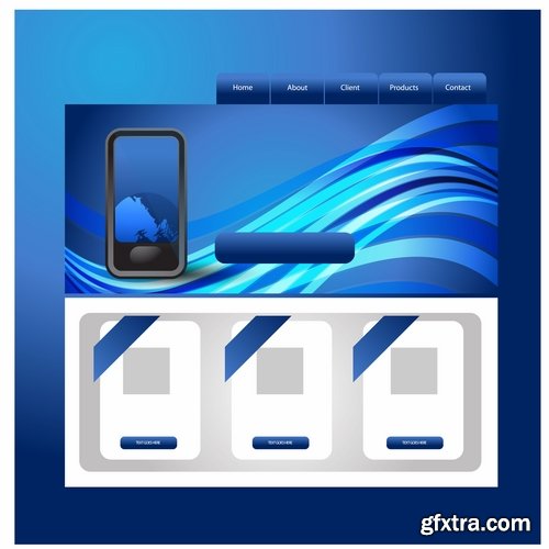 Collection of website templates #3-25 Eps