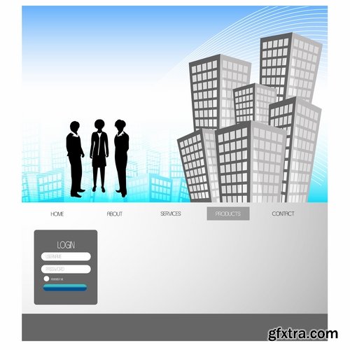 Collection of website templates #3-25 Eps