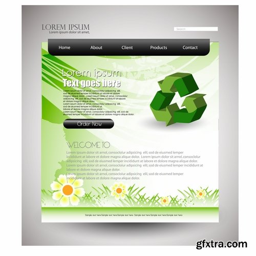 Collection of website templates #3-25 Eps