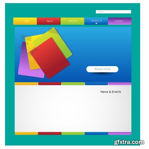 Collection of website templates #3-25 Eps