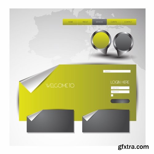 Collection of website templates #3-25 Eps