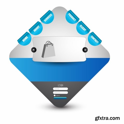 Collection of website templates #3-25 Eps