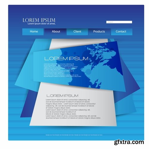 Collection of website templates #3-25 Eps