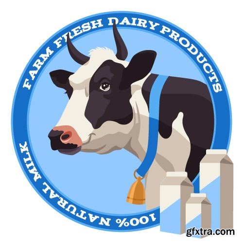 Cow Logos &amp; Designs 25xEPS