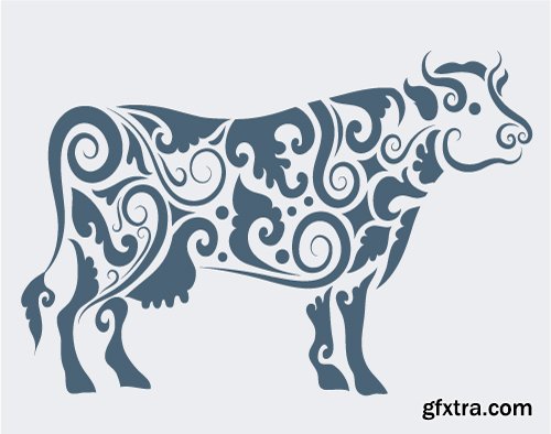 Cow Logos &amp; Designs 25xEPS