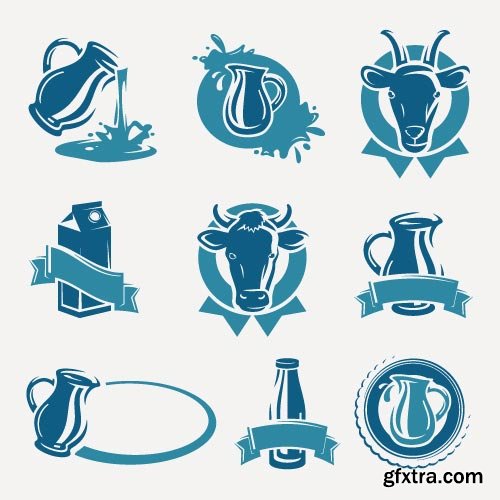 Cow Logos &amp; Designs 25xEPS