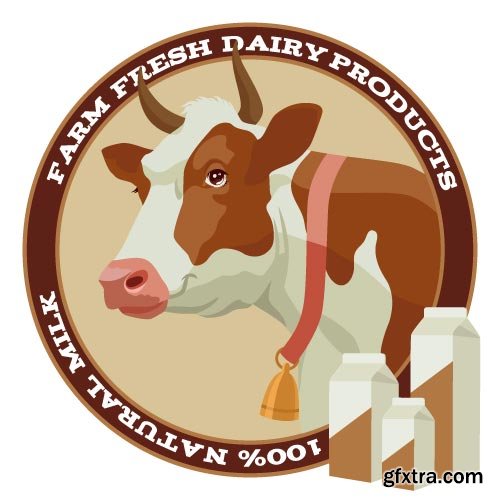Cow Logos &amp; Designs 25xEPS