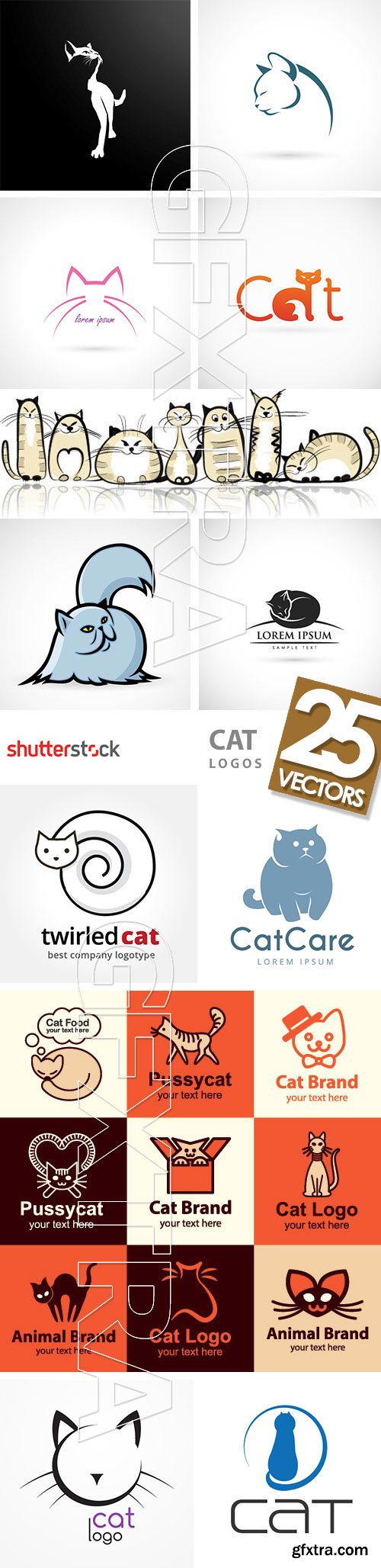 Cat Logos 25xEPS Cat Logos 25xEPS