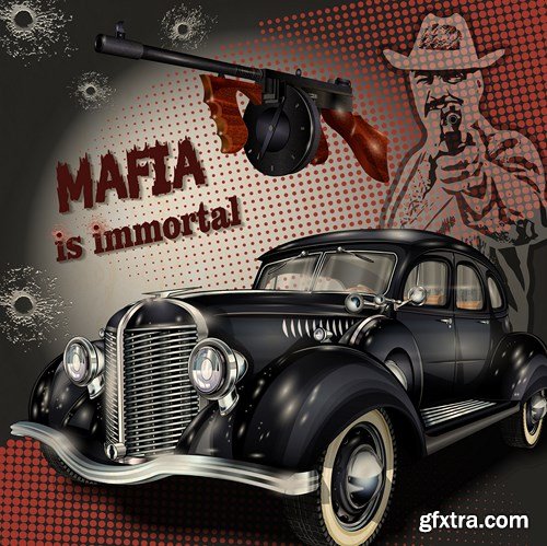 Retro Car Posters, 25xEPS Retro Car Posters, 25xEPS