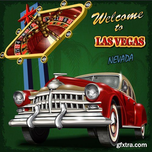 Retro Car Posters, 25xEPS Retro Car Posters, 25xEPS