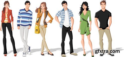 Cartoon People Collection, 25xEPS Cartoon People Collection, 25xEPS