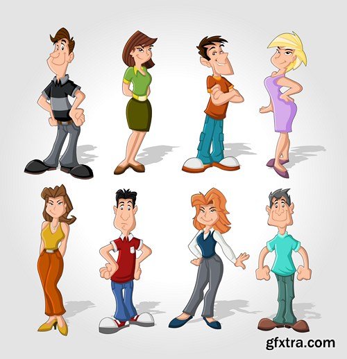 Cartoon People Collection, 25xEPS Cartoon People Collection, 25xEPS