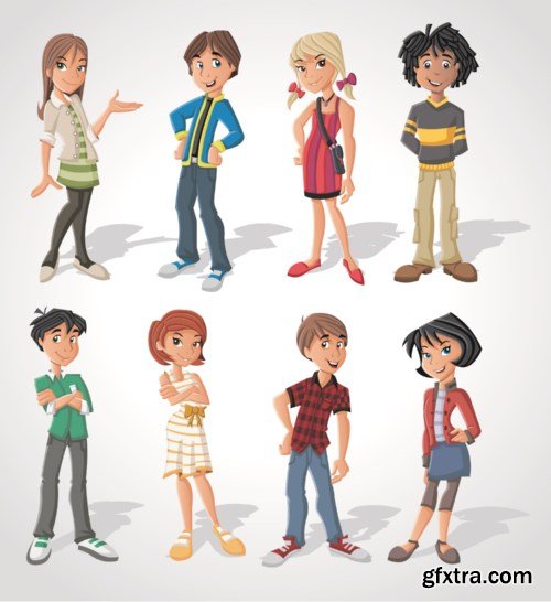 Cartoon People Collection, 25xEPS Cartoon People Collection, 25xEPS