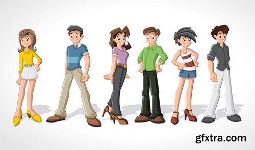 Cartoon People Collection, 25xEPS Cartoon People Collection, 25xEPS