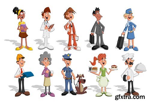 Cartoon People Collection, 25xEPS Cartoon People Collection, 25xEPS