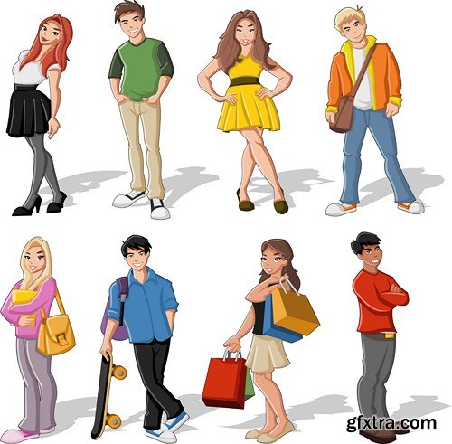 Cartoon People Collection, 25xEPS Cartoon People Collection, 25xEPS
