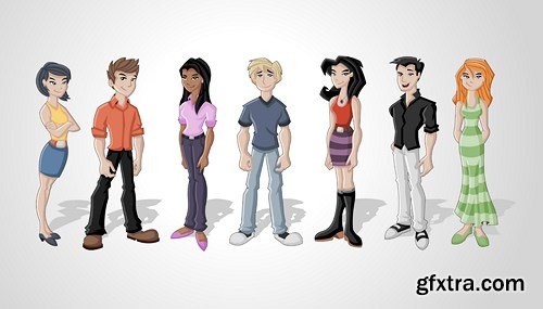 Cartoon People Collection, 25xEPS Cartoon People Collection, 25xEPS