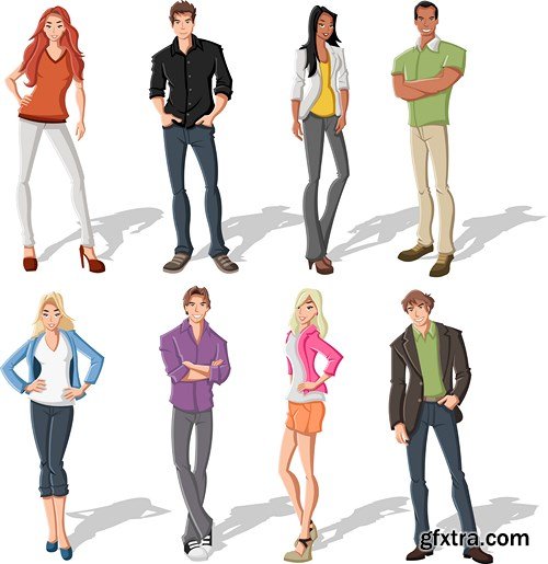 Cartoon People Collection, 25xEPS Cartoon People Collection, 25xEPS