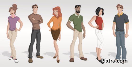 Cartoon People Collection, 25xEPS Cartoon People Collection, 25xEPS