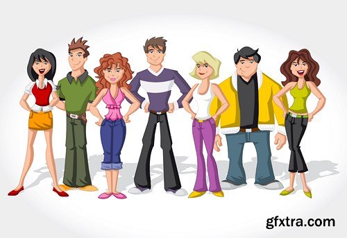 Cartoon People Collection, 25xEPS Cartoon People Collection, 25xEPS