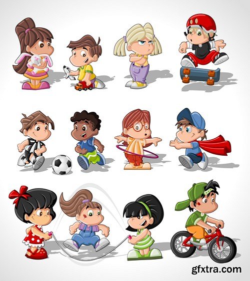 Cartoon People Collection, 25xEPS Cartoon People Collection, 25xEPS