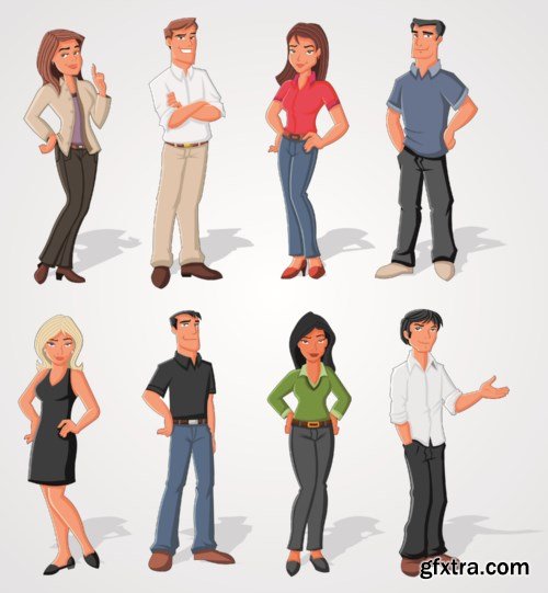 Cartoon People Collection, 25xEPS Cartoon People Collection, 25xEPS