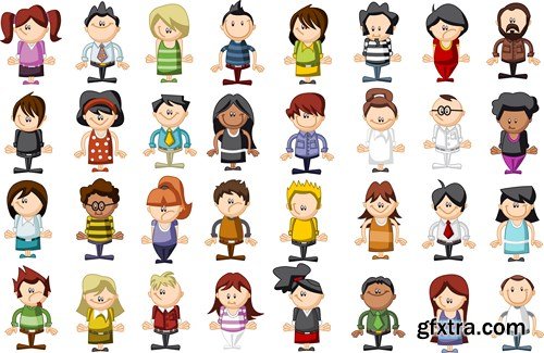 Cartoon People Collection, 25xEPS
