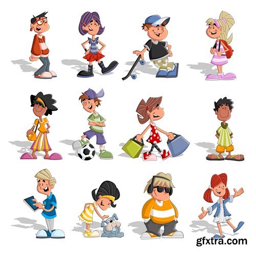Cartoon People Collection, 25xEPS Cartoon People Collection, 25xEPS