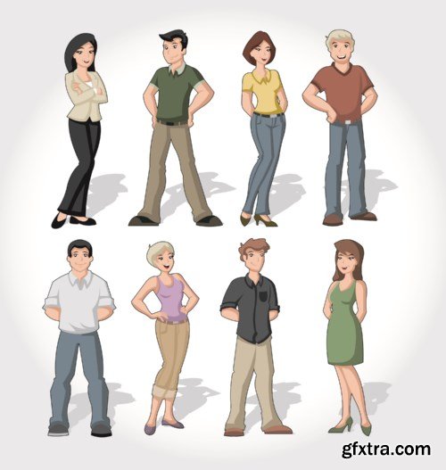 Cartoon People Collection, 25xEPS Cartoon People Collection, 25xEPS
