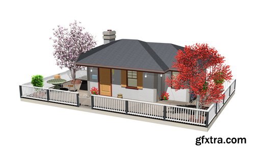 3D Renders of House & Garden 50xJPG 3D Renders of House & Garden 50xJPG