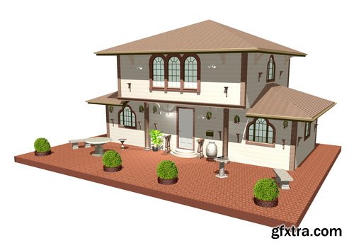 3D Renders of House & Garden 50xJPG 3D Renders of House & Garden 50xJPG