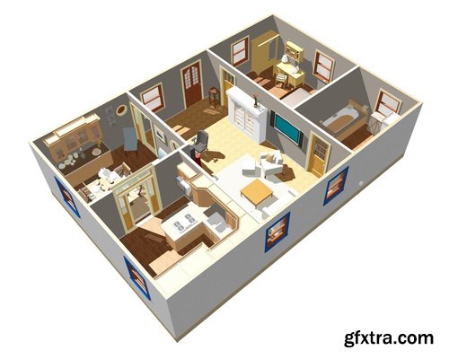 3D Renders of House & Garden 50xJPG 3D Renders of House & Garden 50xJPG