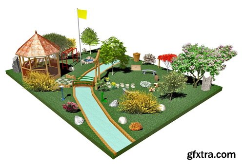 3D Renders of House & Garden 50xJPG 3D Renders of House & Garden 50xJPG