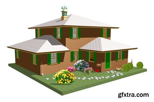 3D Renders of House & Garden 50xJPG 3D Renders of House & Garden 50xJPG