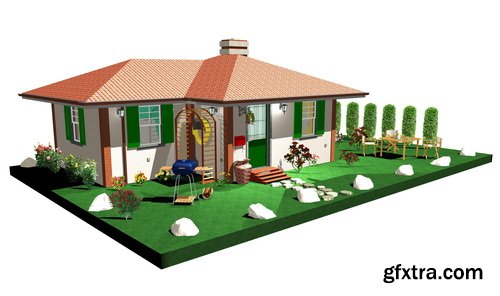 3D Renders of House & Garden 50xJPG 3D Renders of House & Garden 50xJPG