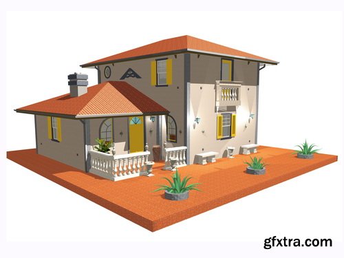 3D Renders of House & Garden 50xJPG 3D Renders of House & Garden 50xJPG