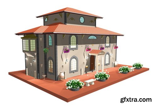 3D Renders of House & Garden 50xJPG 3D Renders of House & Garden 50xJPG