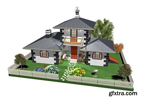 3D Renders of House & Garden 50xJPG 3D Renders of House & Garden 50xJPG