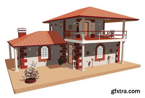 3D Renders of House & Garden 50xJPG 3D Renders of House & Garden 50xJPG