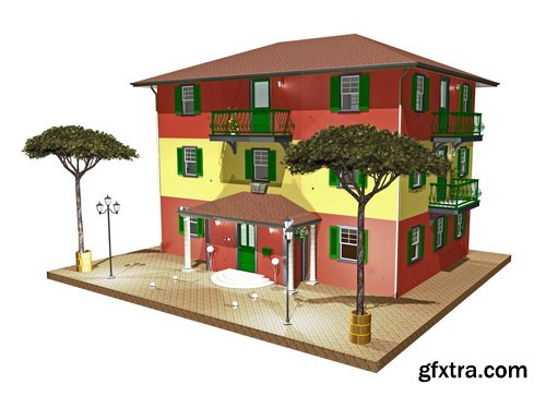 3D Renders of House & Garden 50xJPG 3D Renders of House & Garden 50xJPG