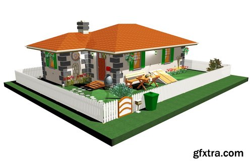 3D Renders of House & Garden 50xJPG 3D Renders of House & Garden 50xJPG