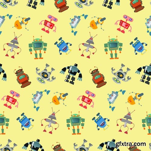 Collection of images of child backgrounds 25 Eps