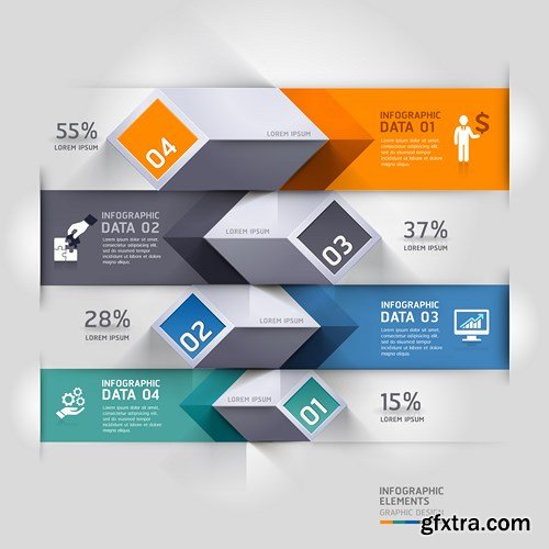 Collection of Infographics Vol.144, 25xEPS