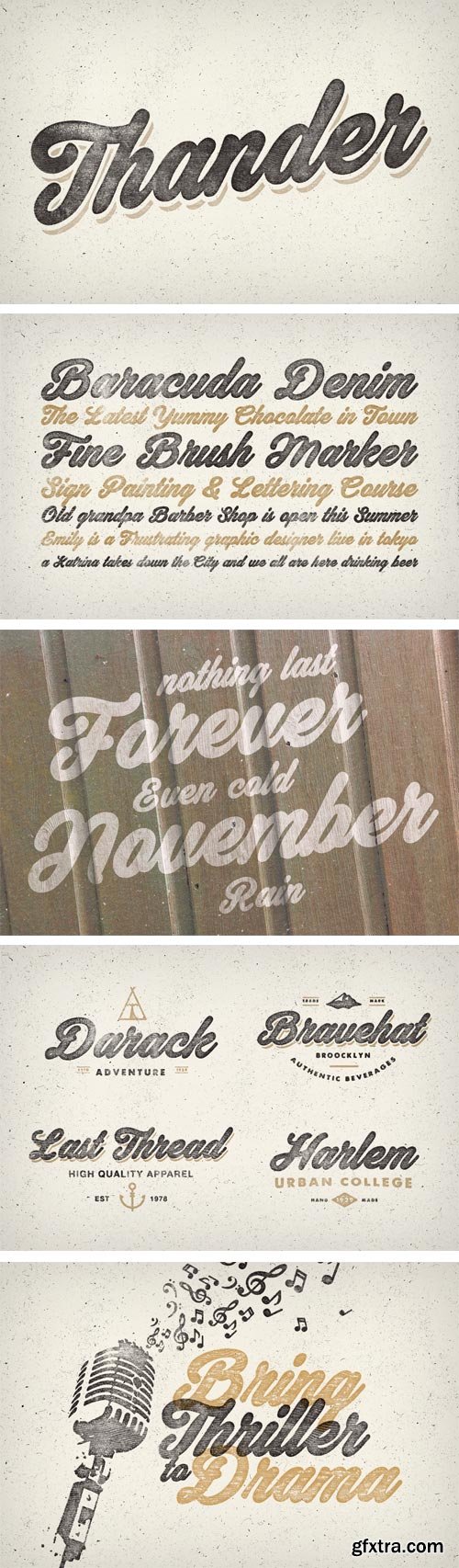 Thander Font for $15 Thander Font for $15