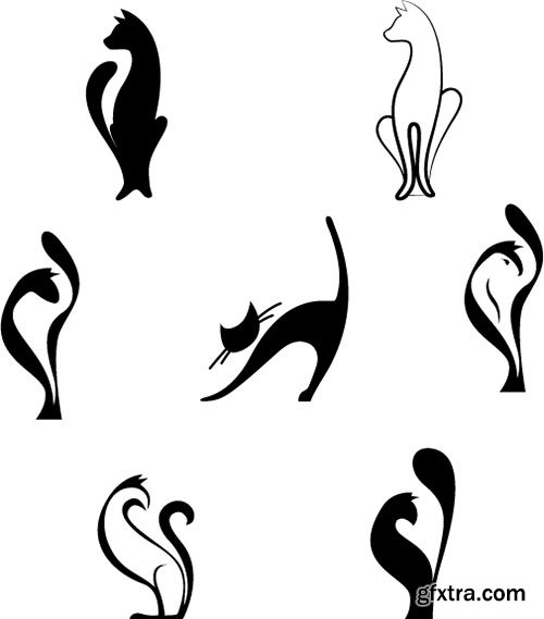 Cat &amp; Dog Petshop Logos 2, 25xEPS