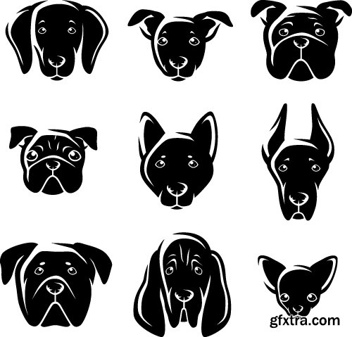 Cat &amp; Dog Petshop Logos 2, 25xEPS