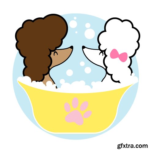 Cat &amp; Dog Petshop Logos 2, 25xEPS