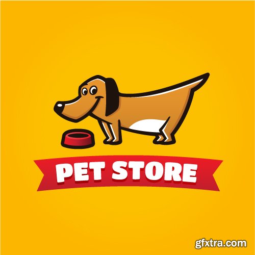 Cat &amp; Dog Petshop Logos 2, 25xEPS