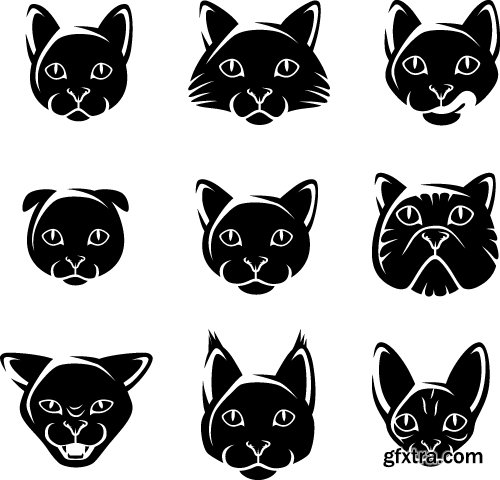 Cat &amp; Dog Petshop Logos 2, 25xEPS