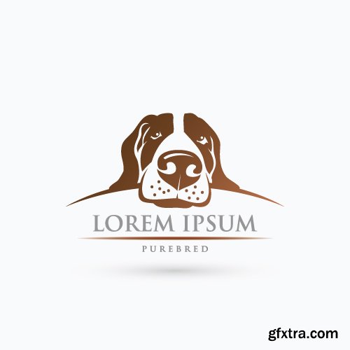 Cat &amp; Dog Petshop Logos 2, 25xEPS